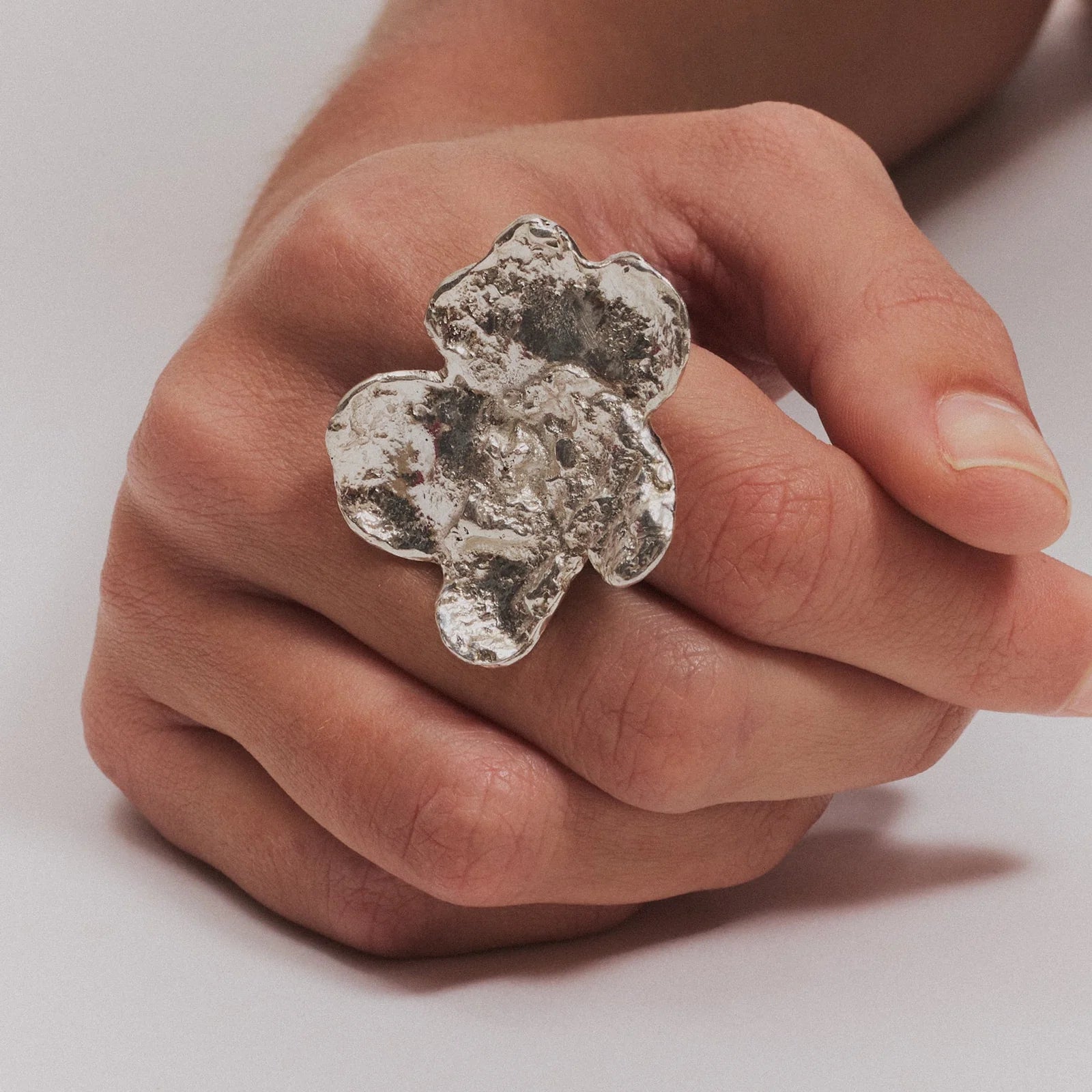 Fleur de Feu Ring Silver