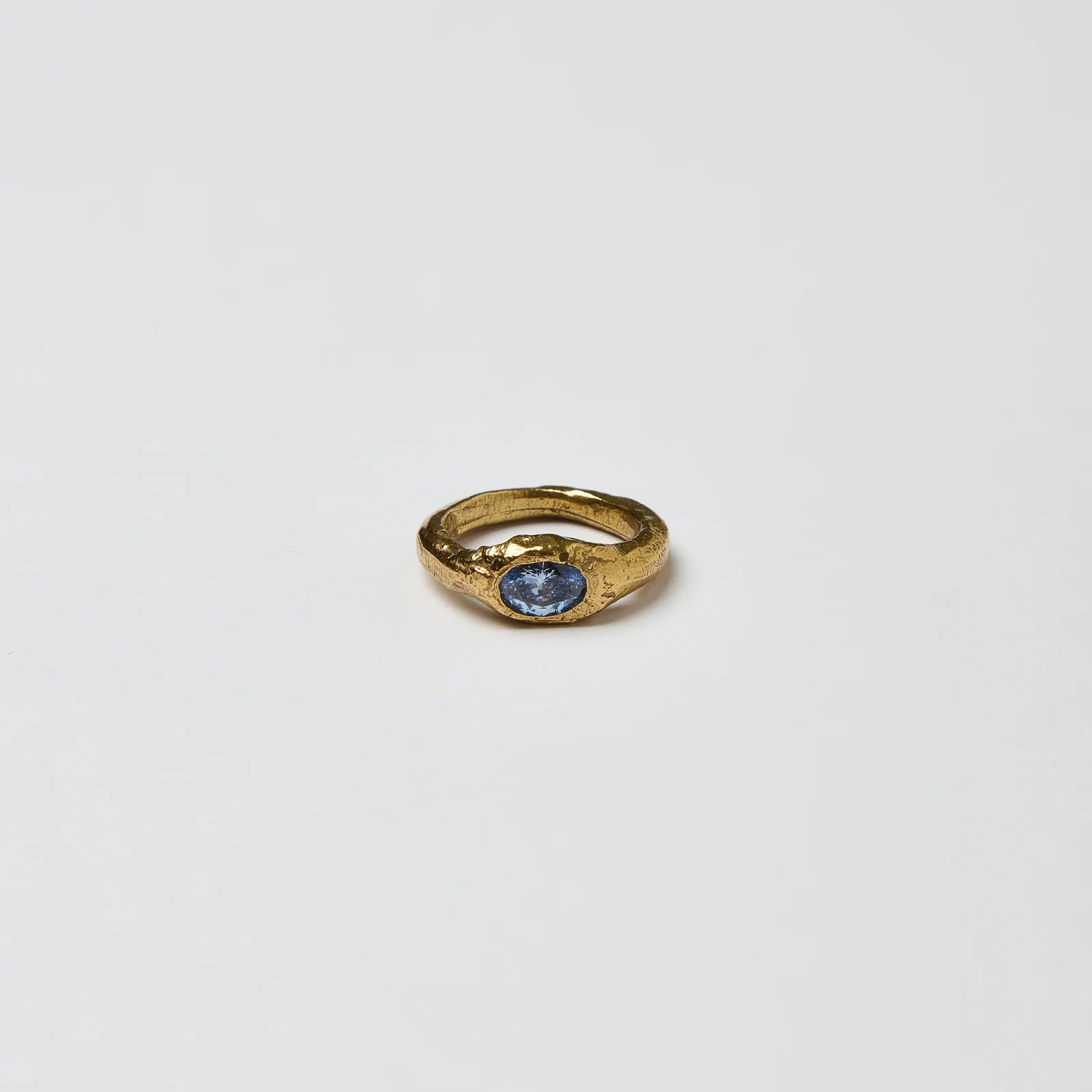 Core Lava Ring - Light Blue Gold