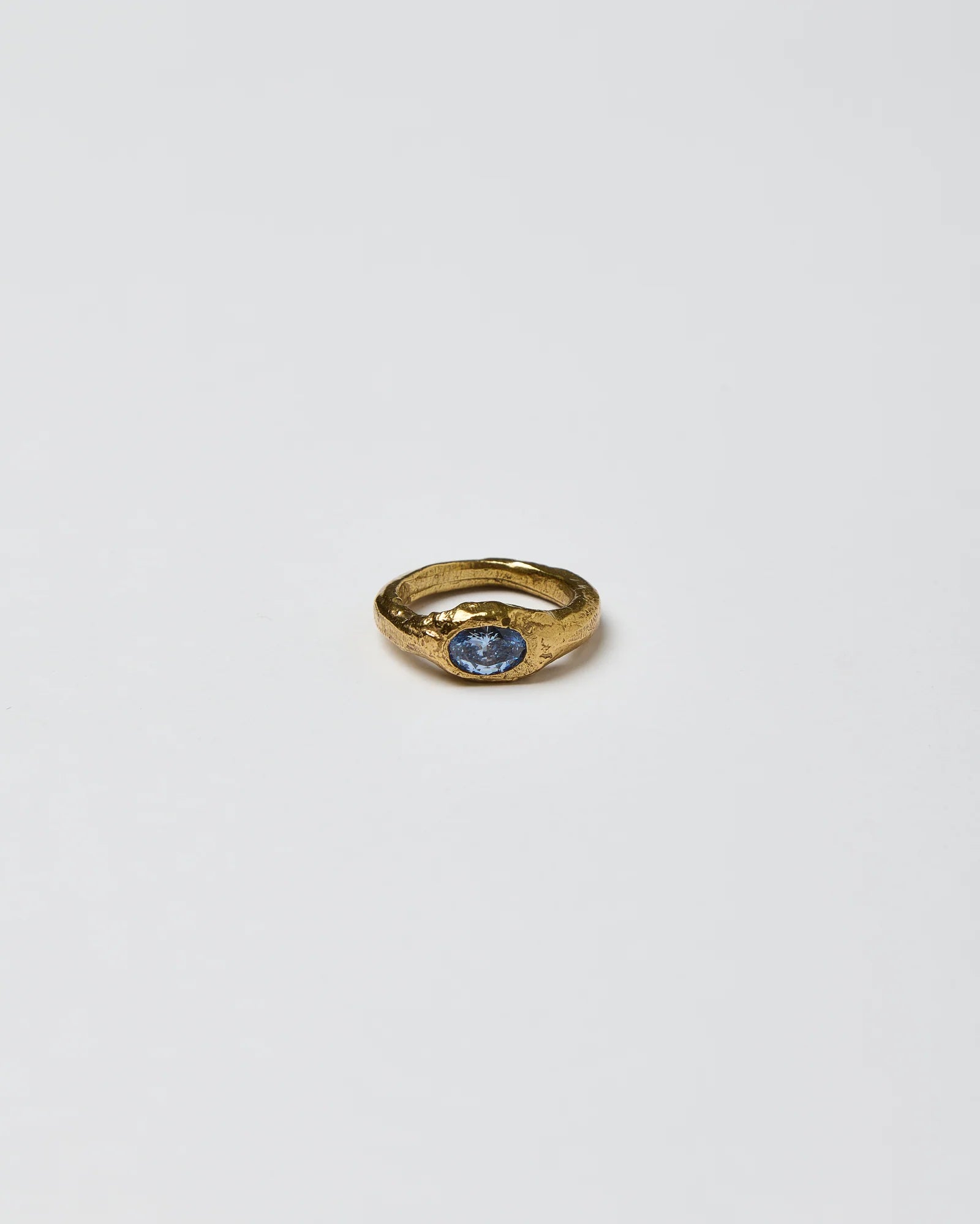 Core Lava Ring - Light Blue Gold