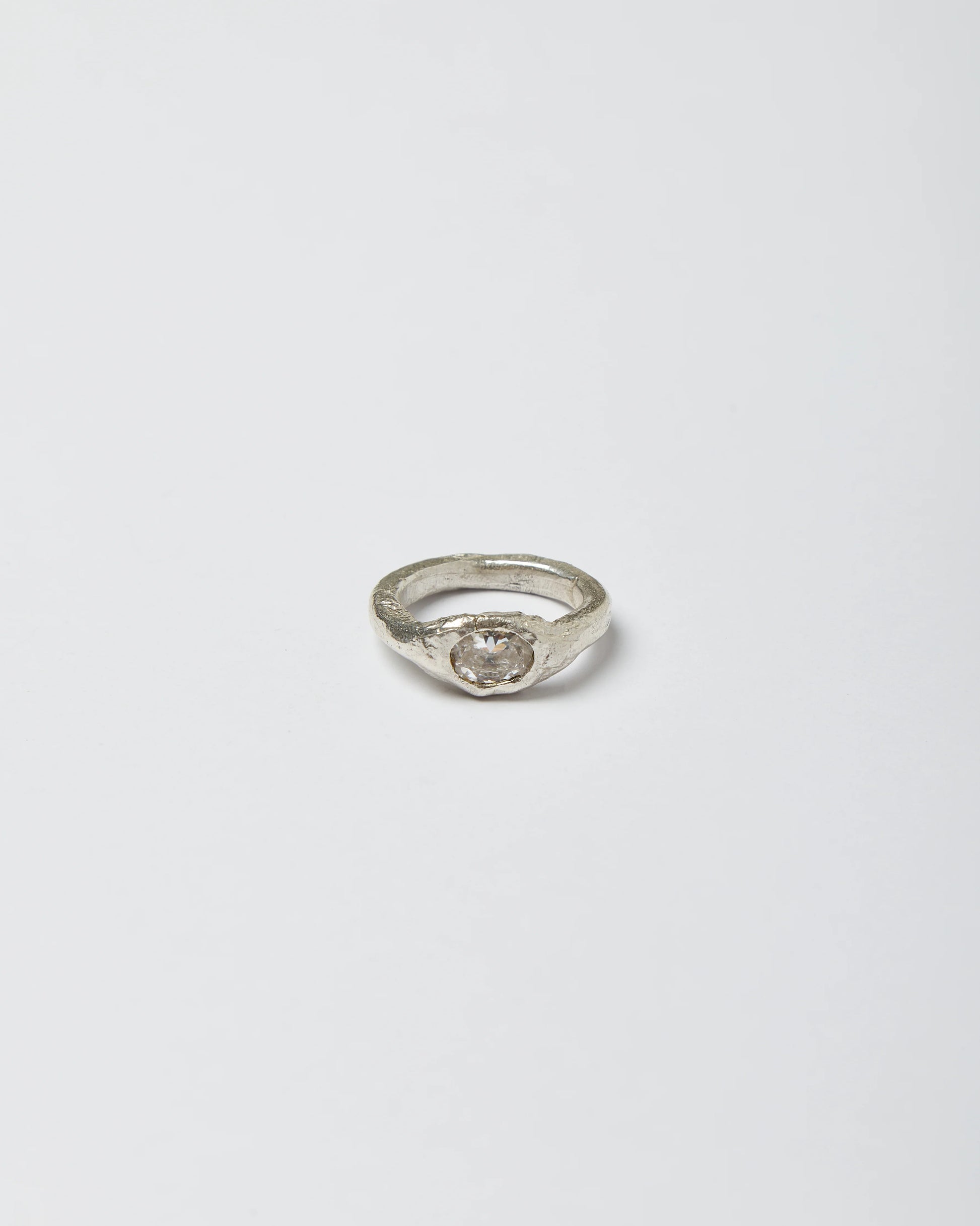 Core Lava Ring - White Silver