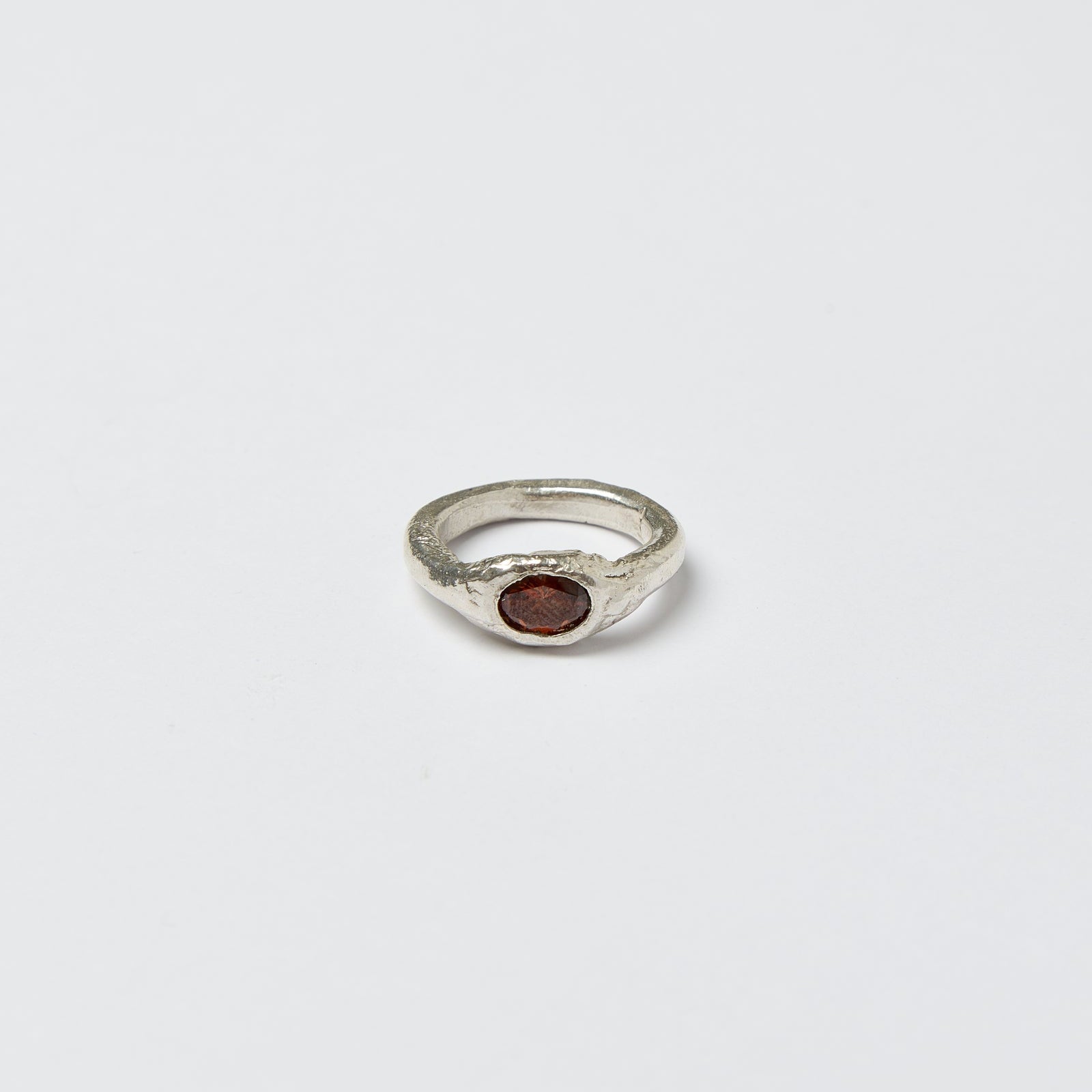 Core Lava Ring - Brown - Silver