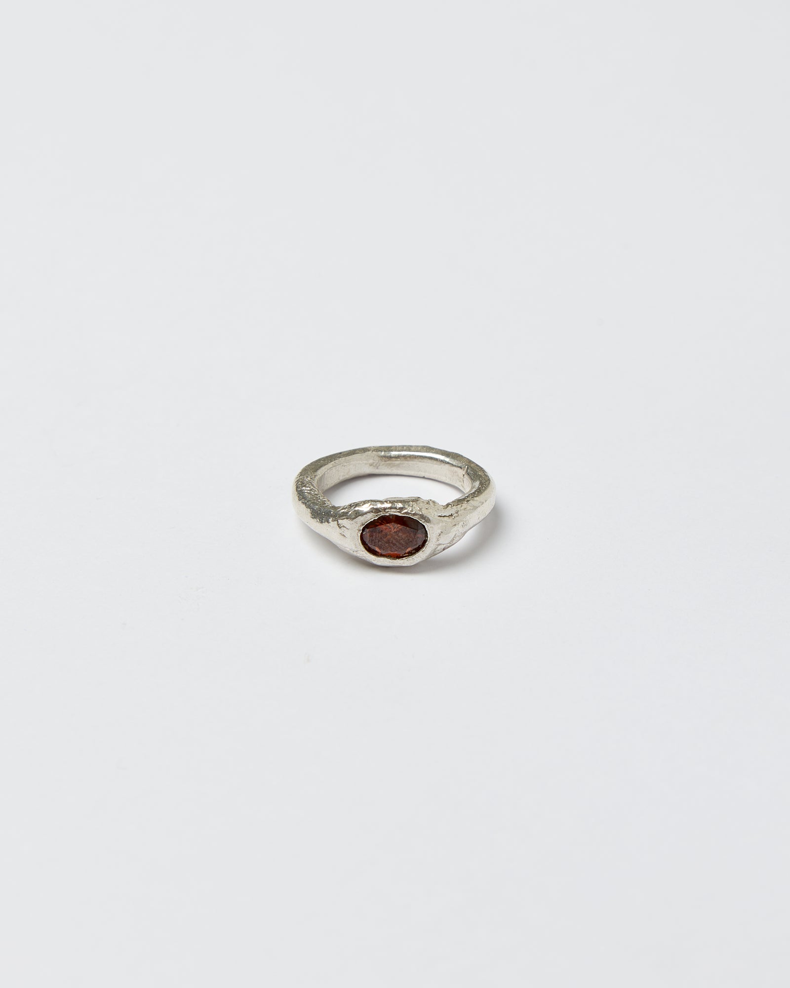 Core Lava Ring - Brown - Silver