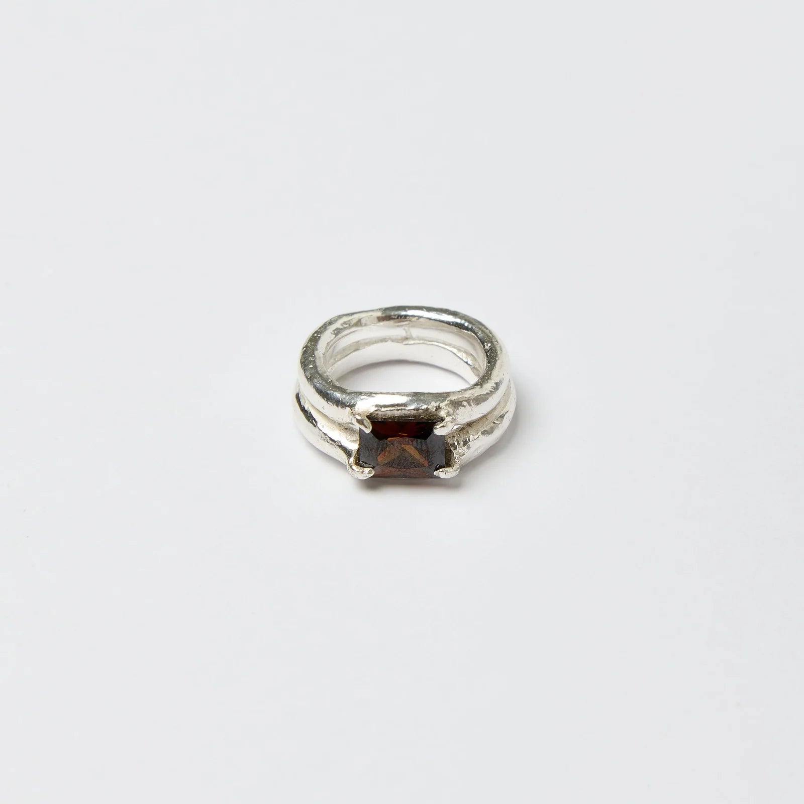 The Ring Amber Silver
