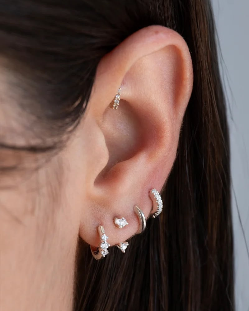 Argollas Demi Plata