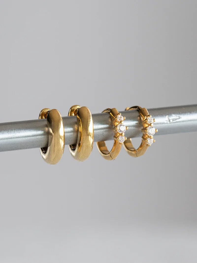 Argollas Demi Oro