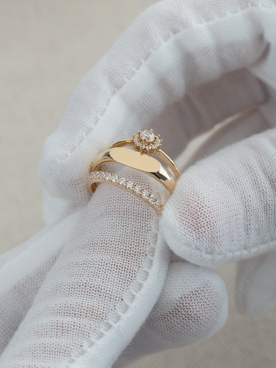 Anillo Sello Oro 14 K