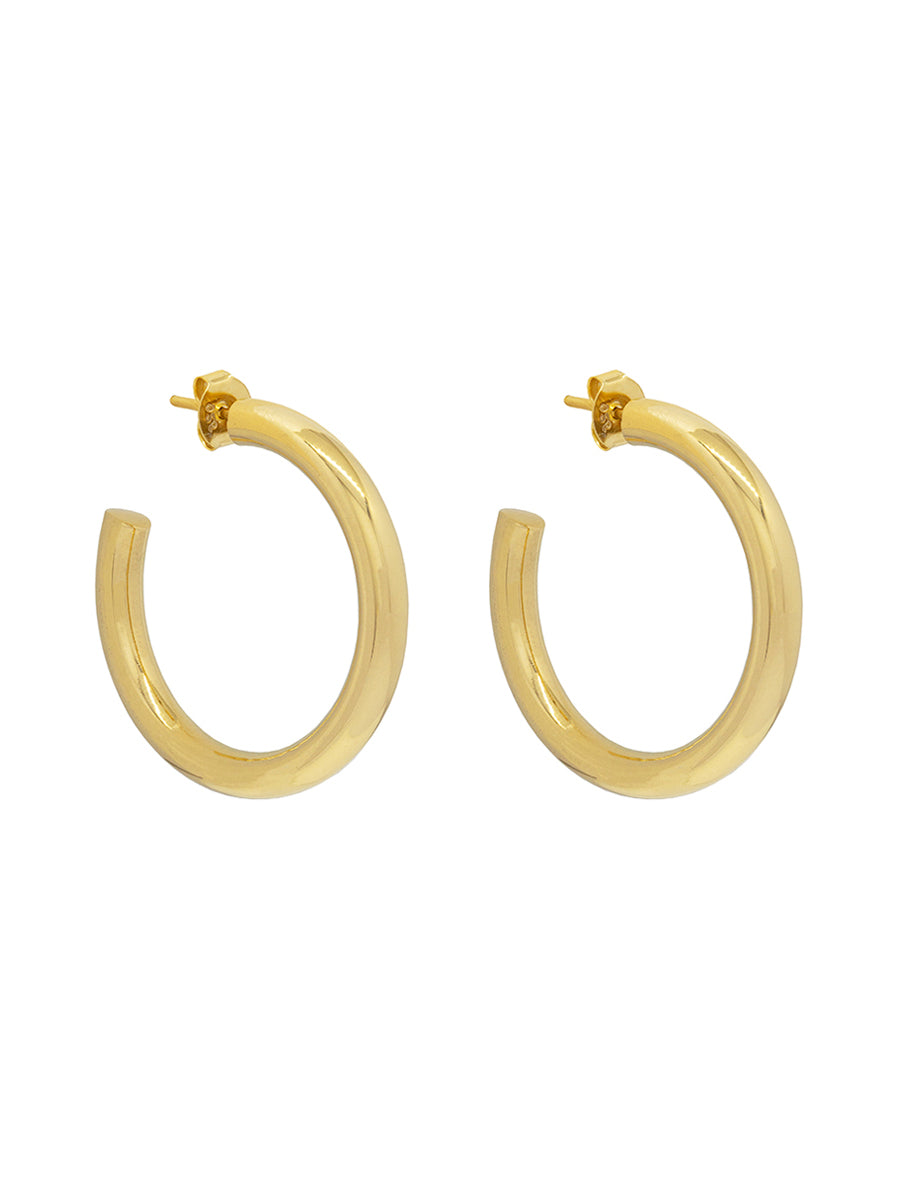 Argollas Tubo XL Oro
