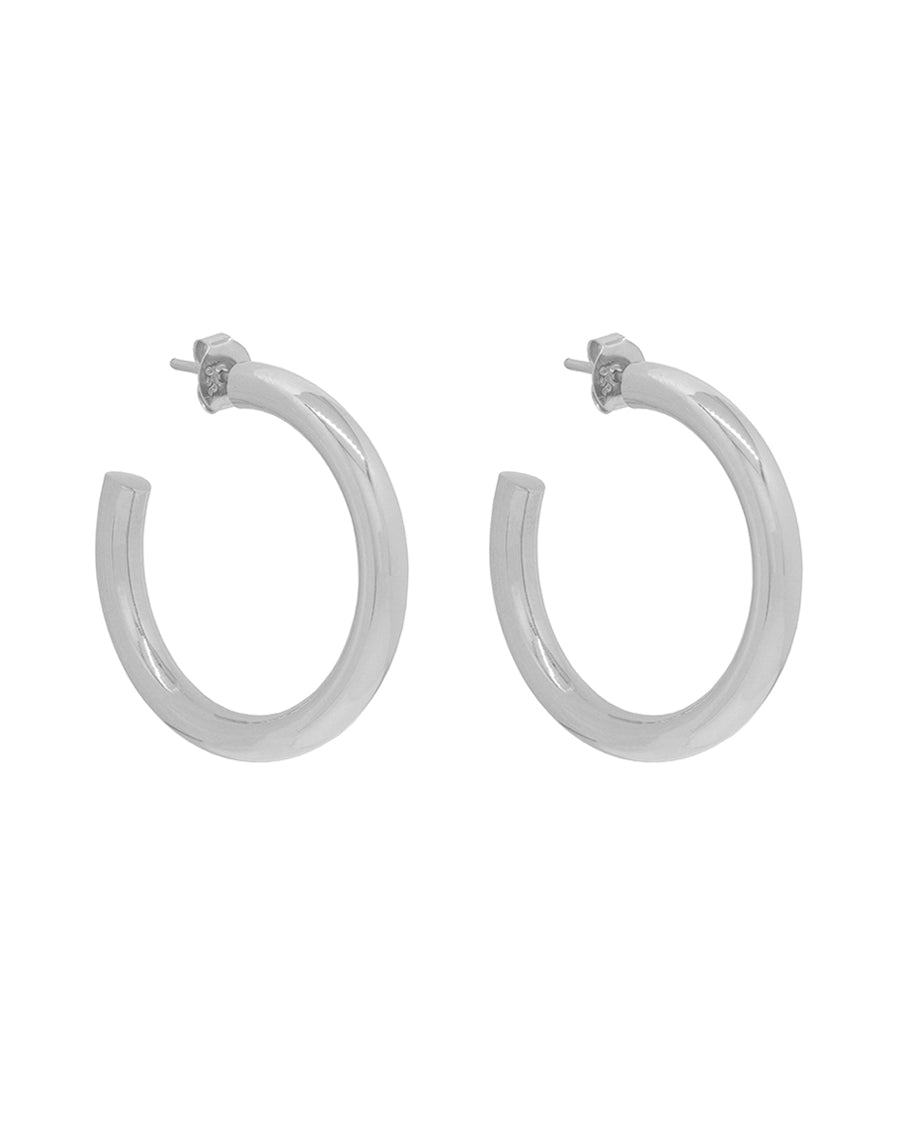 Argollas Tubo XL Plata