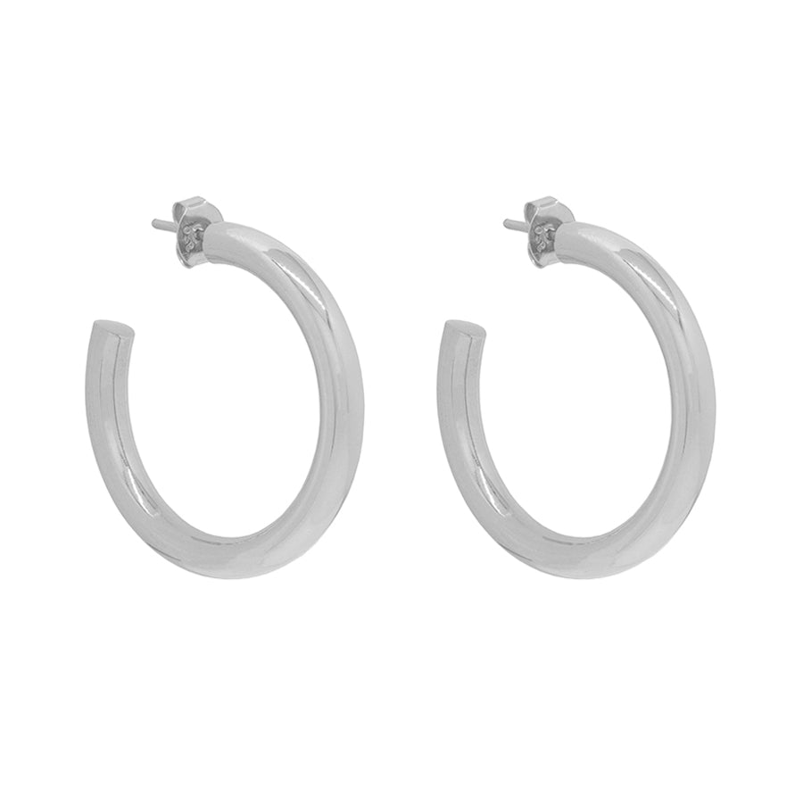 Argollas Tubo XL Plata