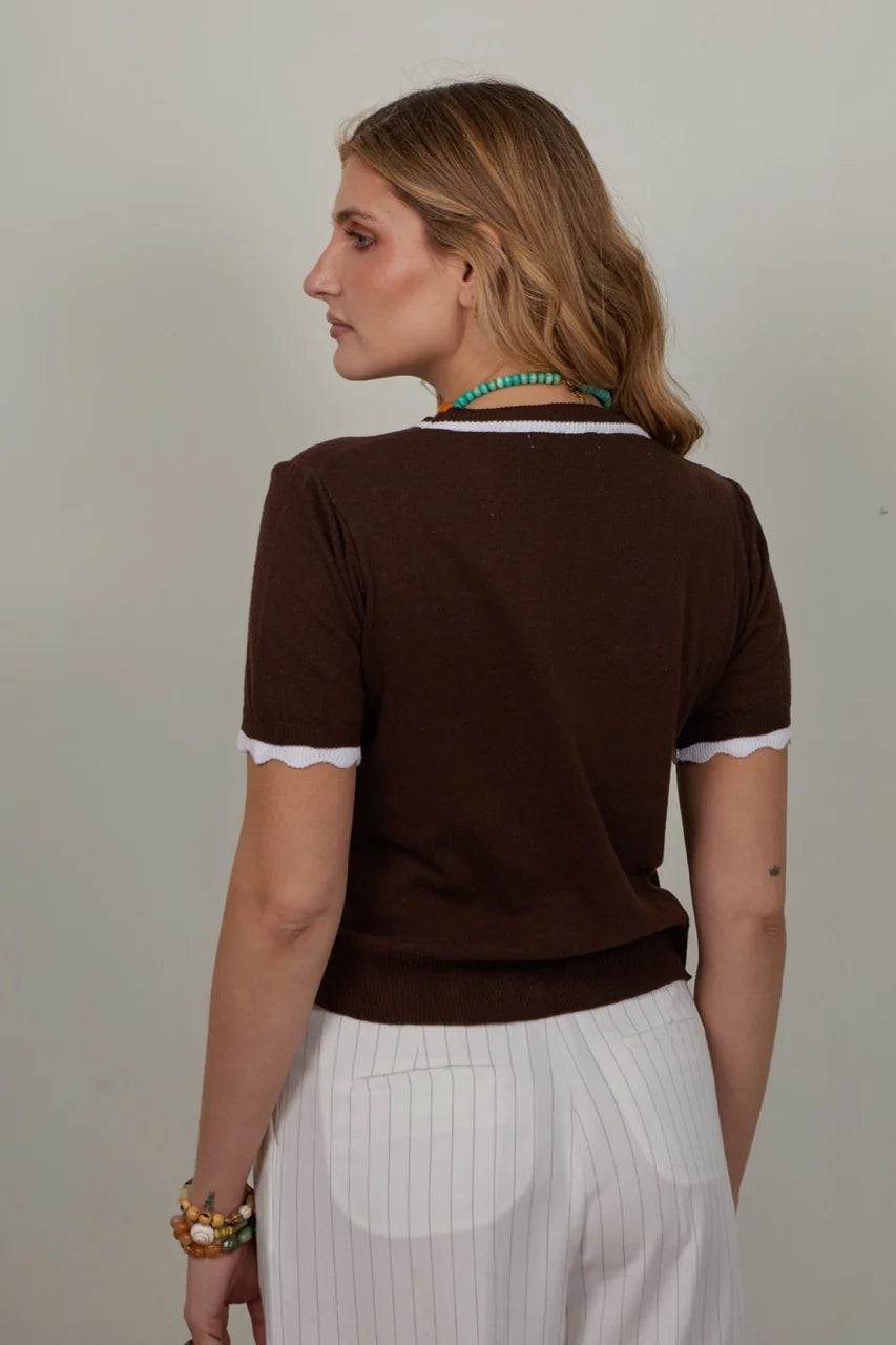 Polera Tejida Brera Cafe