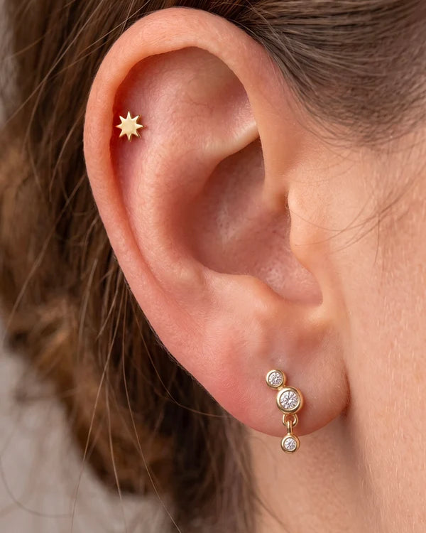 Piercing 925 Hydra Oro Derecho