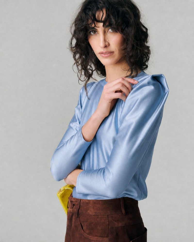 Polera Bowie Celeste