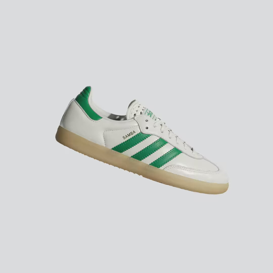 Zapatilla Samba Blanco Verde